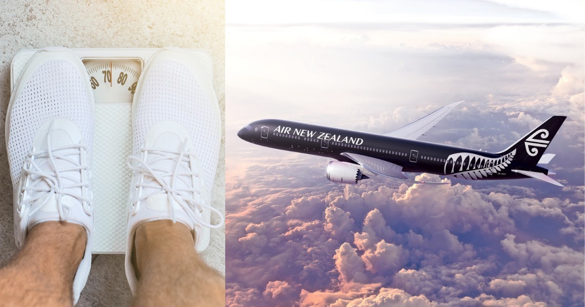 Air New Zealand is putting passengers on weighing scales before they